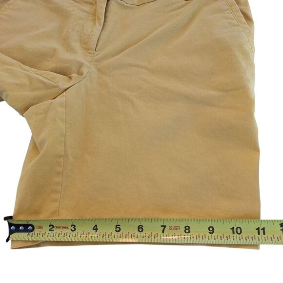 Ann Taylor LOFT Riviera Shorts Cotton Twill Stretch Mustard Yellow 8" inseam 8 - Picture 11 of 12